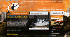 Desktop Screenshot of gocornhole.gokickball.com