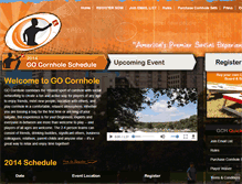Tablet Screenshot of gocornhole.gokickball.com